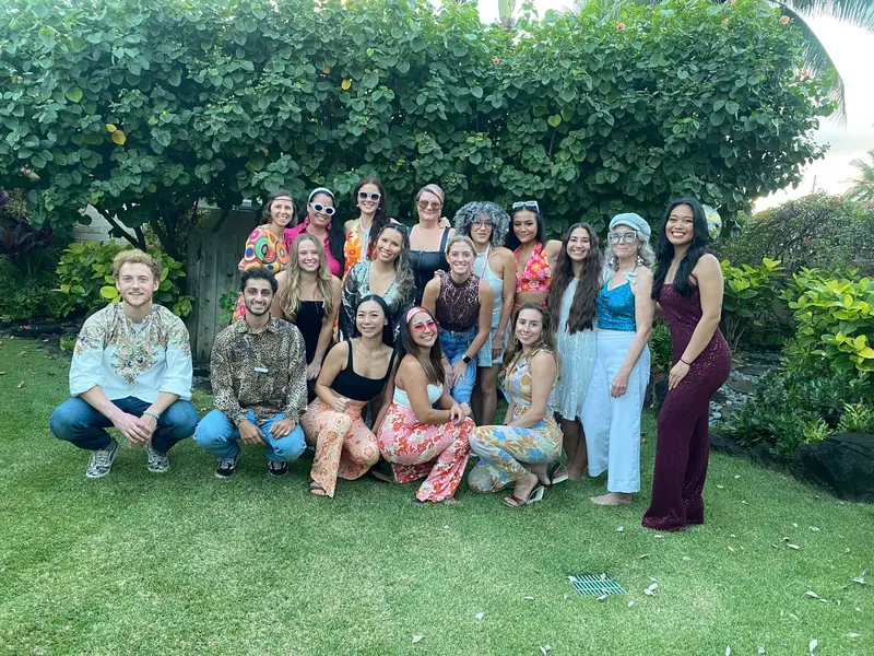 Reis Pediatrics team gathered outdoors